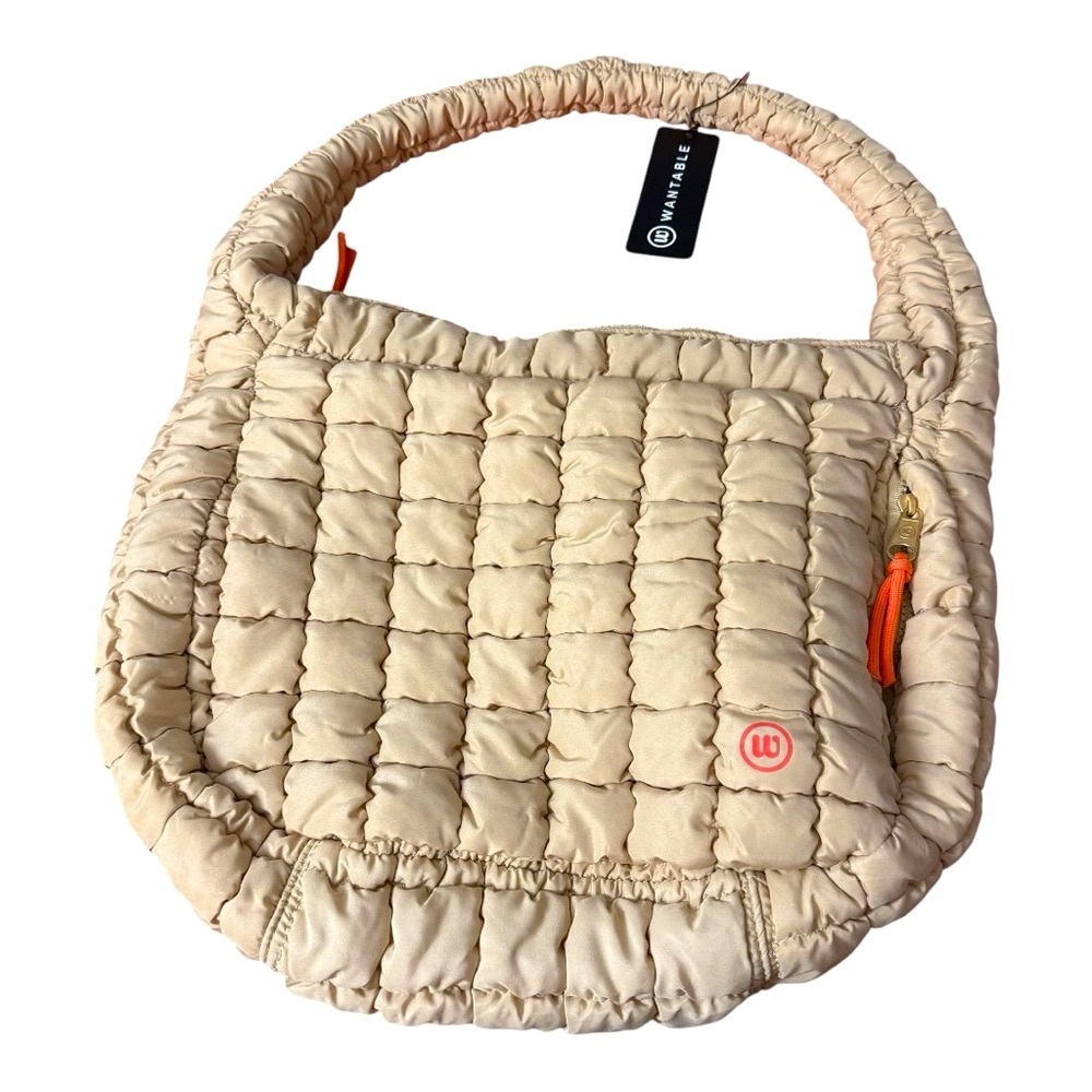 NWT Wantable Cream Quilted Women's Bag